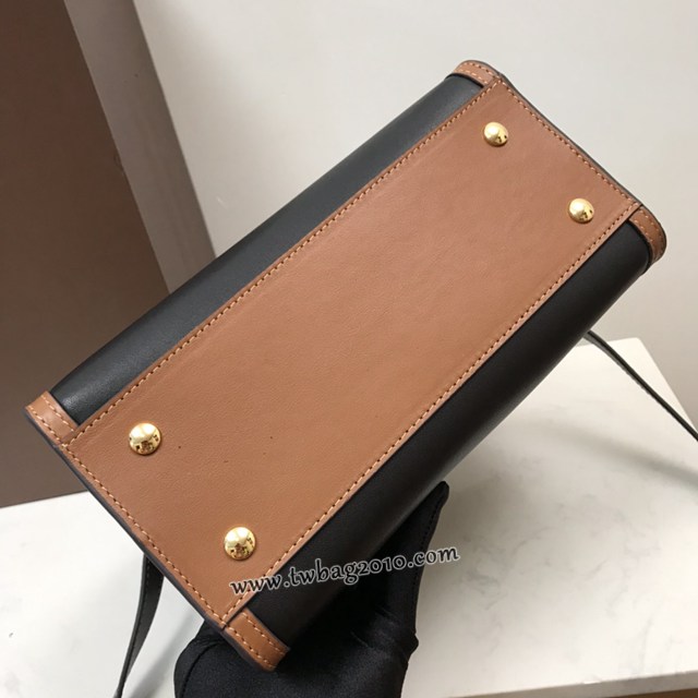 Burberry專門店新款小號Title泰爾勒手袋 巴寶莉Vintage復古格紋手提托特包肩背女包 yxb1508